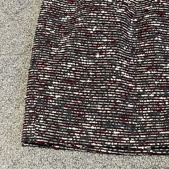 LOFT Ann Taylor Skirt Womens 4P Multicolor Lined Zip Pockets Mini Textured - Picture 5 of 11
